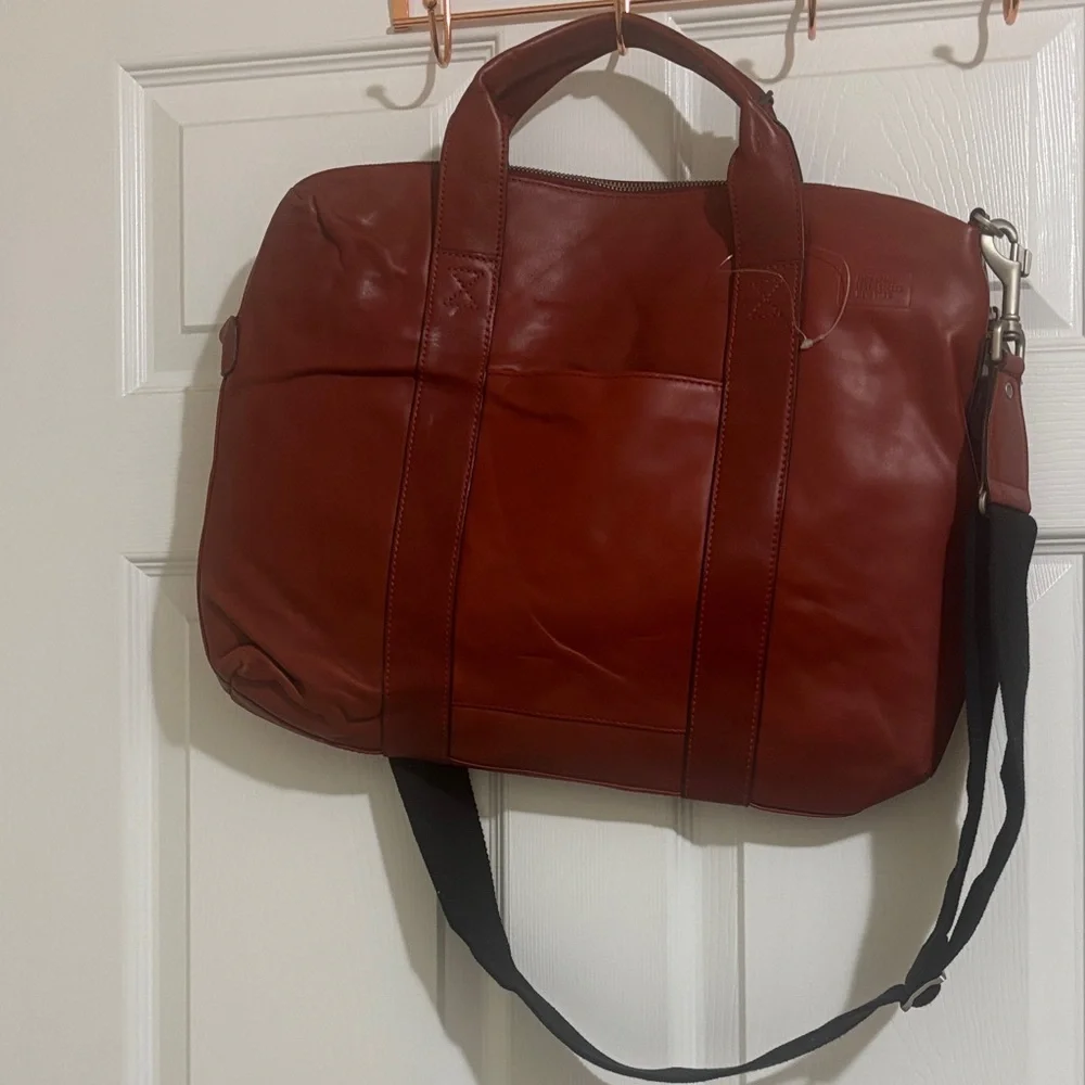 The Jack Spade Mill Leather Davis Brief /messengerbag